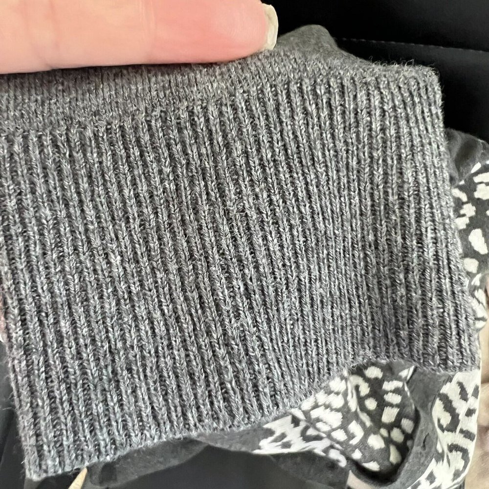 Office buttons Cardigan Sweater dark gray MEDIUM - Picture 10 of 15